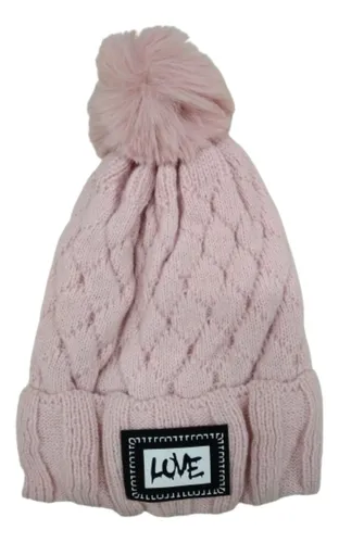 Gorro De Invierno De Dama Abrigo Con Forro Interno Peluche Negro 1