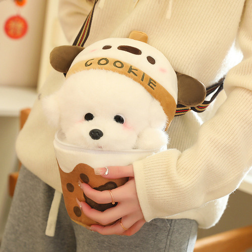 Bolsa Tiracolo Em Formato De Boneca De Cachorro Fofa, 25 Cm