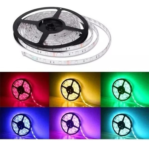 Tira Led Rgb 5050 Rgb + Control + Transformador 5 Metros