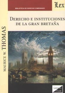Libro Derecho E Instituciones De La Gran Bretaña