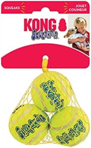 Kong - Cozie Ali The Y 3 Squeakair Balls - Para Perros Peque