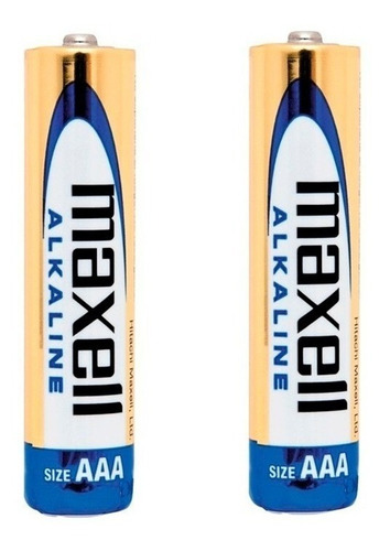 Par Bateria Pila Maxell Alcalina Aaa X2 1.5v Lr03 Duracion