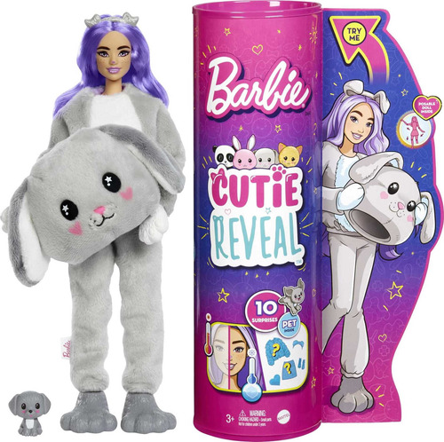 Muñeca Barbie Cutie Reveal Con Disfraz De Cachorro, Peluch