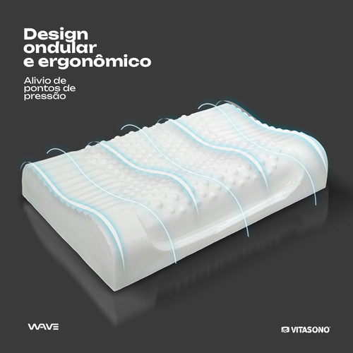 Travesseiro Cervical Ortopédico Antialérgico Vita Sleep
