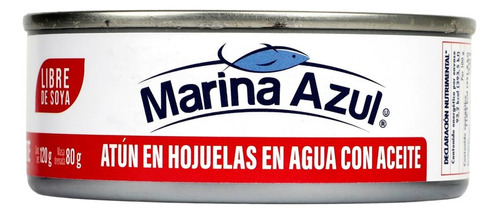 5 Pzs Marina Azul Atun En Agua Con Aceite 120gr