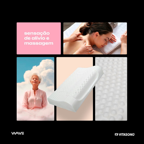 Travesseiro Cervical Ortopédico Antialérgico Vita Sleep
