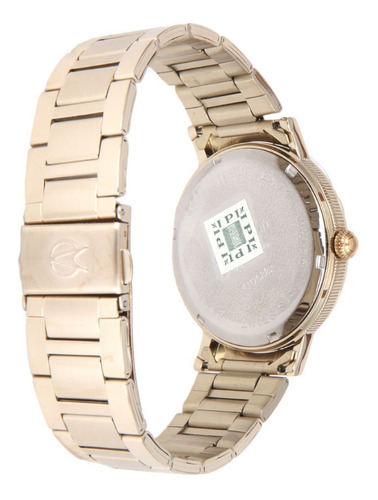 Relógio Champion Feminino Ref: Cn25887h Casual Dourado