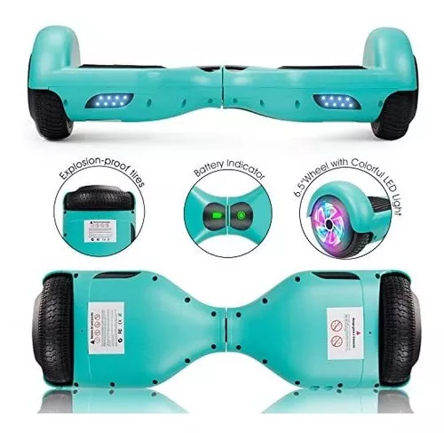 LIEAGLE Hoverboard, 6.5 auto equilibrio Scooter Hover Board con ruedas  Bluetooth luces LED para niños adultos