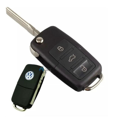 Carcasa Llave Navaja Vw Golf Bora Fox Vento Trend Amarok  Con O Sin Panic (3 Botones)