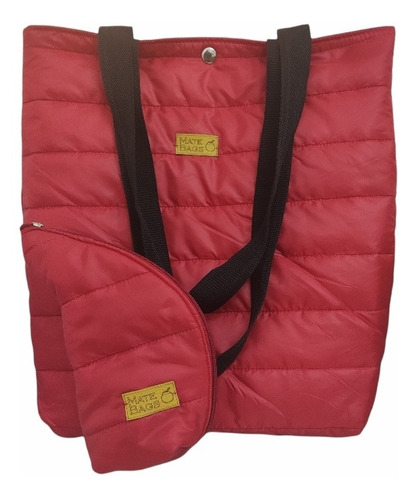 Imagen 3 de 5 de Bolso Matero Matelasse + Portamate + Yerbero Con Cierre