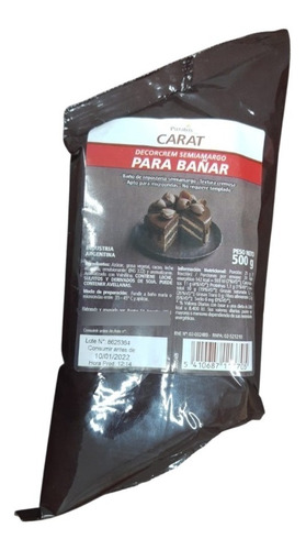 Decorcrem Carat Puratos Manga 500g Cascada Chocolate Fondeau