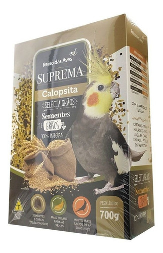 Ração Suprema Calopsita Calopsita 700g Reino Das Aves