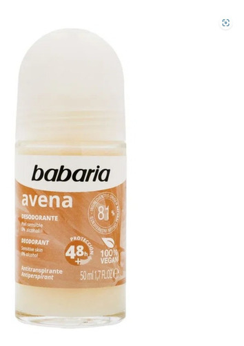 Desodorante Babaria Roll On Avena Y Soja Sin Alcohol 75 Ml