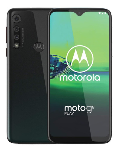 Celular Motorola Moto G8 Play 64gb 4gb Ram Negro Open Box (Reacondicionado)