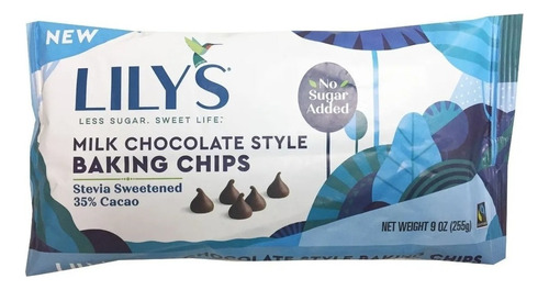 Lily's Milk Chocolate Style Baking Chips 255 Grs