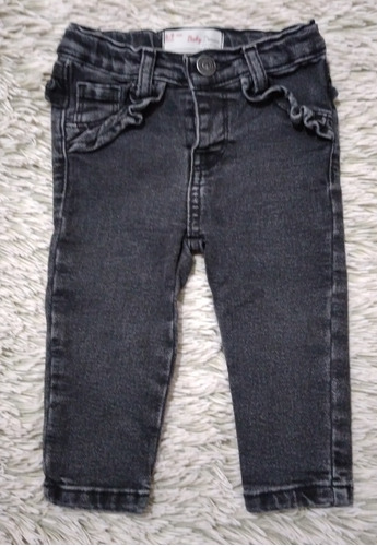  Pantalon Jean Chupin Elastizado Con Volados Renner Bebe 