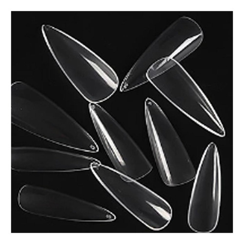 Kit 100 Tips Alongamento Unhas De Gato Profissional Alongada