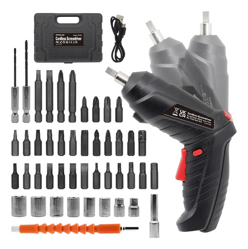 Cordless Electric Screwdriver, 3.6v Rechargeable Power Sc...