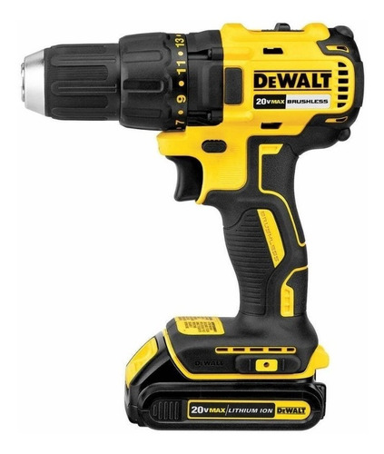 Taladro Inalámbrico 1/2 Sin Escobillas Dewalt Dcd777c2 20v Color Amarillo