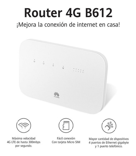 Router Huawei B612 Solo Entel Wifi Internet Reparar Detalle 