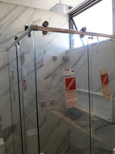 Kit Box Advance Canto 1x1 Para Banheiro Roldanas Aparentes