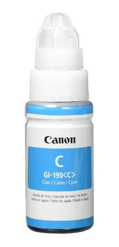 Botella De Tinta Canon 70ml Gi-190 C Cian