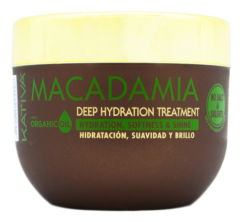 Kativa Macadamia Máscara Hidratante Cabello Seco X 250ml