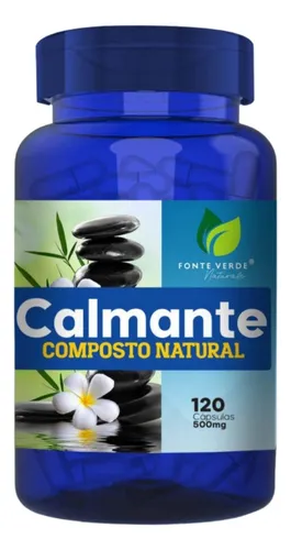 comprar Composto Natural Calmante 500mg 120 Cápsulas - Fonte Verde