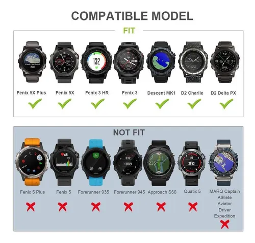 Malla Azul Para Reloj Garmin Fenix 5x/fenix 5x Plus/fenix 6x