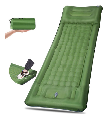 Colchoneta Inflable Portátil Para Acampar Y Senderismo