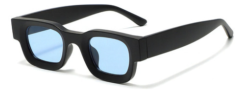Gafas De Sol Retro Con Montura Pequeña, Cuadradas, Unisex Color Sand Blackblue Small Frame Sunglasses