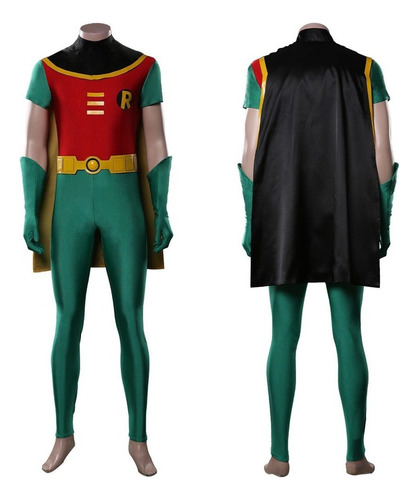 Teen Titans Robin Conjunto De Mono Halloween Cosplay Hombre