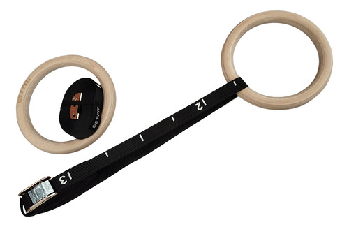Anillas De Madera Get Fit! Para Cross-fit Gimnasia Deportiva