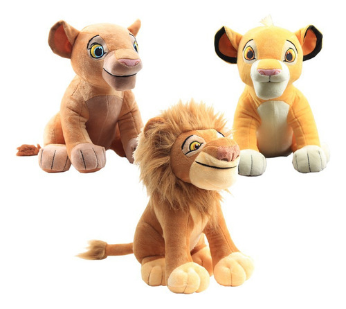 Peluche De Juguete Simba Nala Mufasa De El Rey León, 3 Pieza