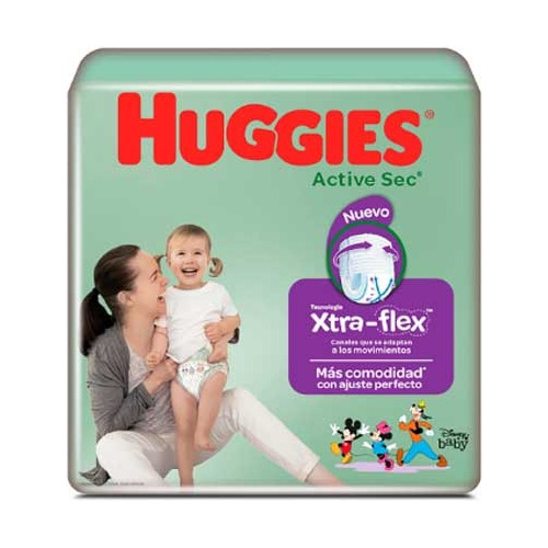 Pañales Huggies Active Sec Pants Talla 4 - Xg De 25 Unidades