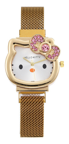 Bonito Reloj De Cuarzo Para Mujer De Hello Kitty Para Niñas
