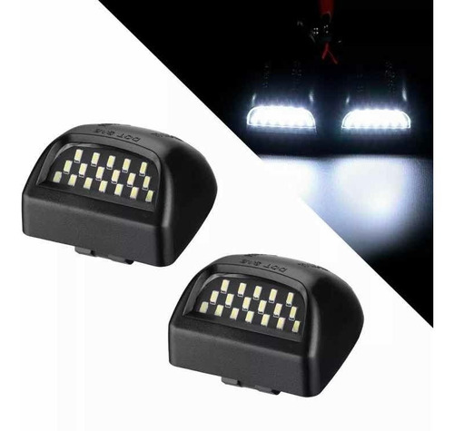 Set 2x Luz Led Smd Matrícula Gmc Sierra Yukon Tahoe Escalade