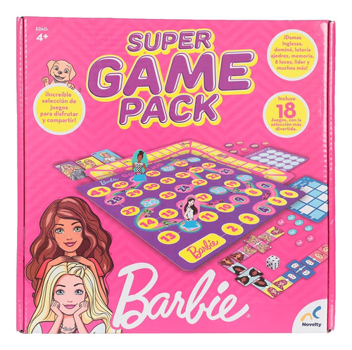 Juego De Mesa Super Game Pack Barbie Mod.jca-3658 Novelty®