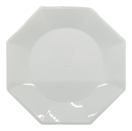 Plato Octagonal Blanco 18cm Pack De 10 Unidades