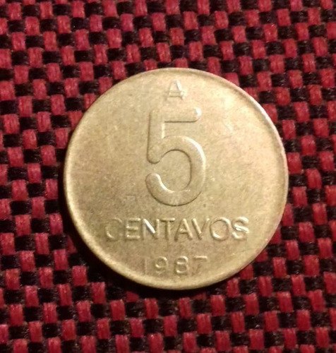 Argentina 5 Centavos De Austral 1985 1986 1987 1988 Km#97.2