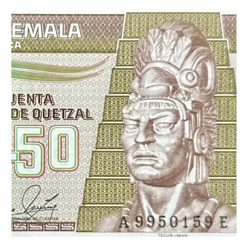 Guatemala - 0.50 Quetzal - Año 1989 - P # 72 A