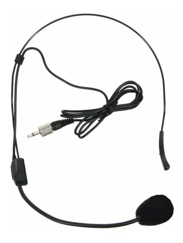 Microfone Cabeça Headset Ksr Rosca Interna P2 Tipo Lyco Ht9 Cor Preto