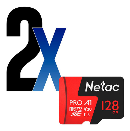 Cartão Memória Microsd 128gb Extreme Pro Netac 2un