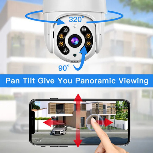 Camara Ip Wifi Externa Fhd- 2k- 3k- 4k Con Alarma + Micro Sd
