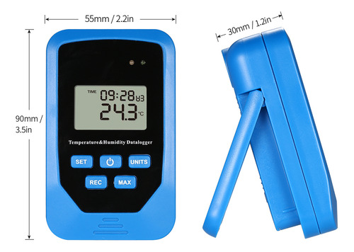 Registrador De Temperatura Y Humedad Datalogger Mini 80.000