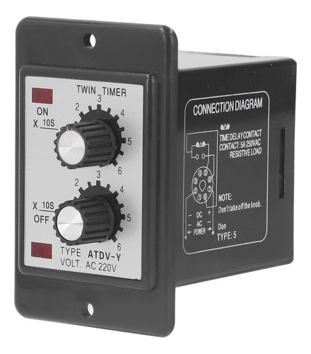 Relé De Retardo De 60 Segundos Con Doble Temporizador, Antii