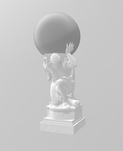 Soporte Estatua De Hércules | Echo Dot 4 Y 5