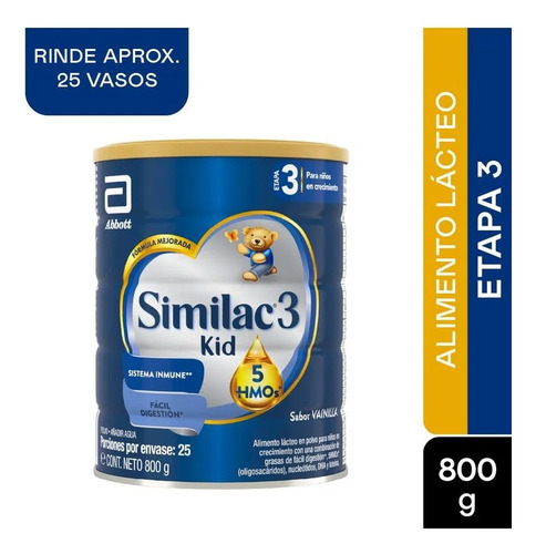 Similac 3 Kid 5hmo 800 Gr Sabor Leche