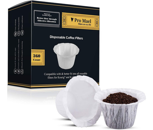 Filtros De Café Desechables 360 Contadores Papel De Filtr...