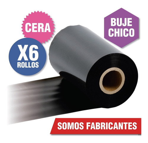 Ribbon Cera 110x70 Gk420t Gc420 Zebra Otros Modelos X6 Caja